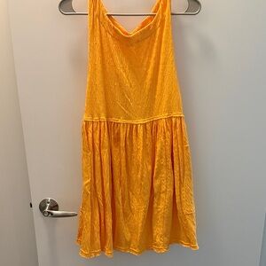 Free People Yellow Sleeveless Sundress